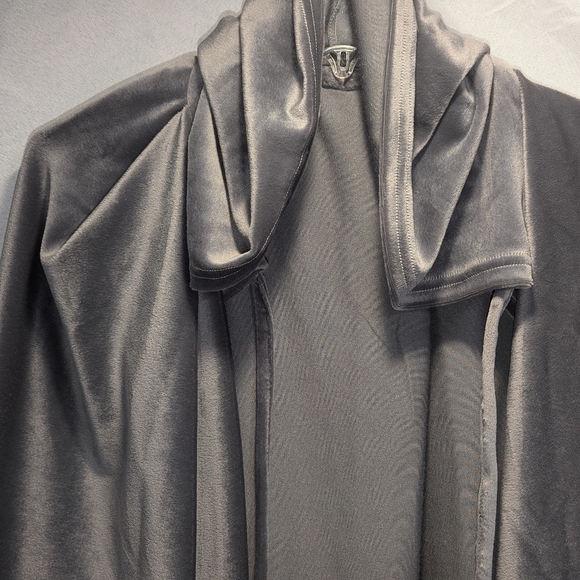 New men women Halloween costume handmade long hooded gray cape cloak - Picture 5 of 5